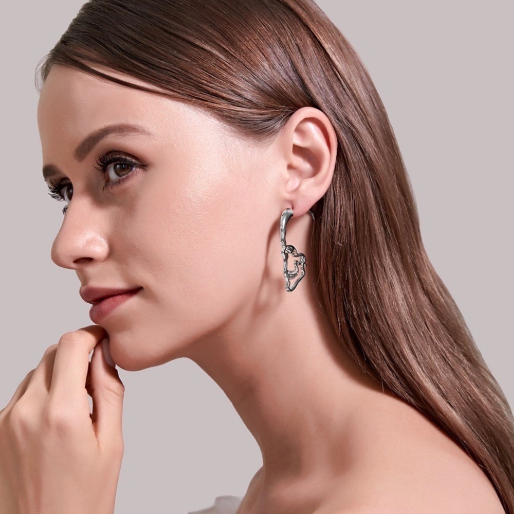 Any 3/$25! Silver Skull Earrings w/Jackets Earrings - Picture 6 of 8